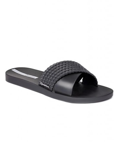 Women's Street II Water-resistant Slide Sandals Black $14.76 Shoes