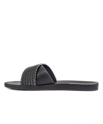 Women's Street II Water-resistant Slide Sandals Black $14.76 Shoes