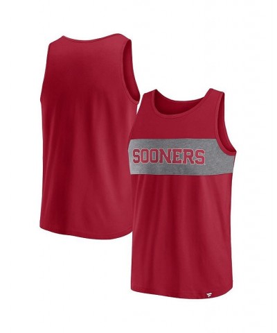 Men's Branded Crimson Oklahoma Sooners Perfect Changeover Tank Top $20.89 T-Shirts