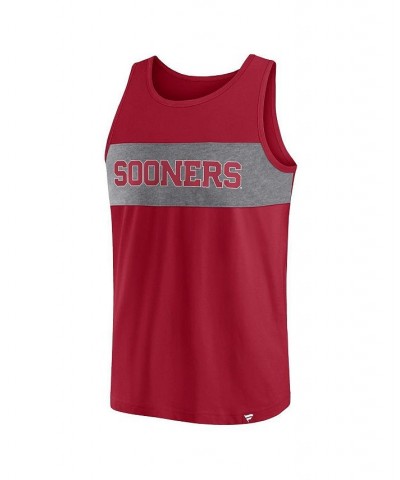 Men's Branded Crimson Oklahoma Sooners Perfect Changeover Tank Top $20.89 T-Shirts