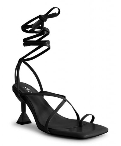 Women's Mona Dress Sandals - Extended Sizes 10-14 Black $57.60 Shoes