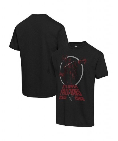 Men's Black Atlanta Falcons Disney Star Wars Empire Title Crawl T-shirt $16.92 T-Shirts