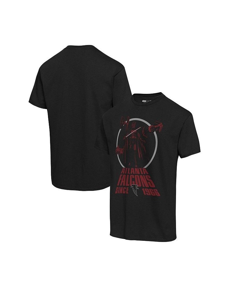 Men's Black Atlanta Falcons Disney Star Wars Empire Title Crawl T-shirt $16.92 T-Shirts