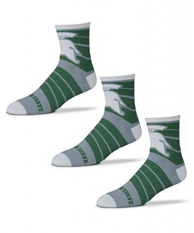 Men's Michigan State Spartans Three-Pack Quad Socks $20.39 Socks