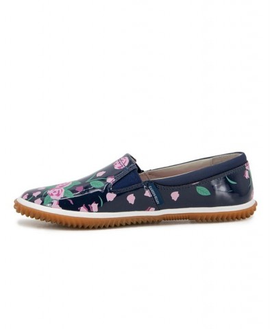 Women's Petra Garden Ready Waterproof Flats Blue $28.98 Shoes