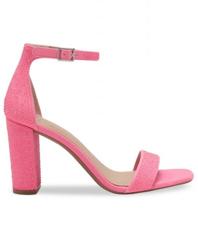 Women's Lexini Two-Piece Sandals Pink $42.79 Shoes