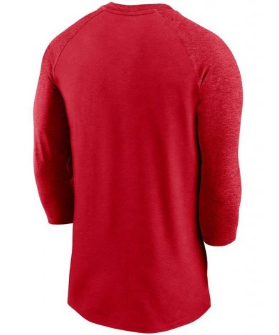 Men's Red Cincinnati Reds Local Phrase Tri-Blend 3/4th Sleeve Raglan T-shirt $28.59 T-Shirts