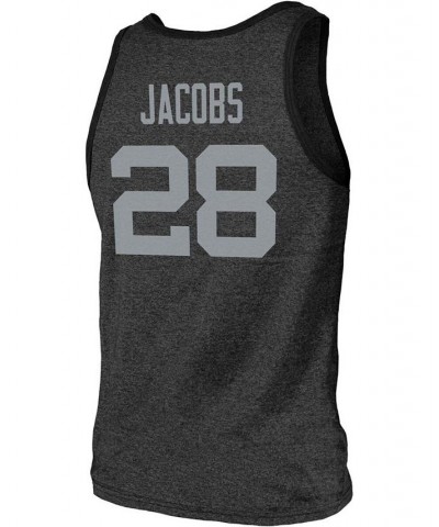 Men's Josh Jacobs Black Las Vegas Raiders Name Number Tri-Blend Tank Top $17.20 T-Shirts