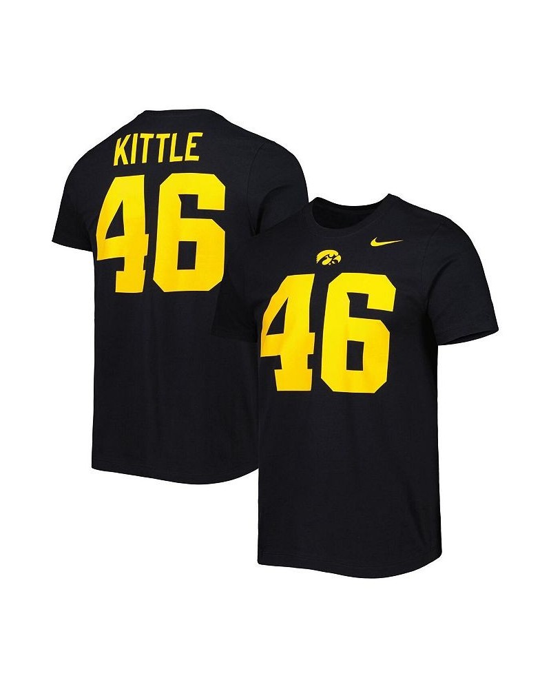 Men's George Kittle Black Iowa Hawkeyes Alumni Name and Number Team T-shirt $23.99 T-Shirts