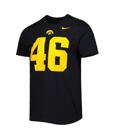 Men's George Kittle Black Iowa Hawkeyes Alumni Name and Number Team T-shirt $23.99 T-Shirts