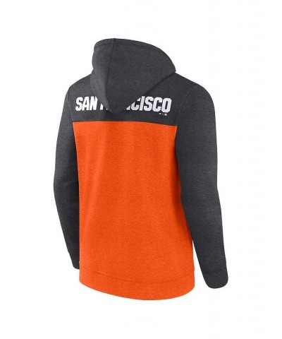 Men's Branded Heathered Charcoal, Heathered Orange San Francisco Giants Blown Away Full-Zip Hoodie $40.00 Sweatshirt