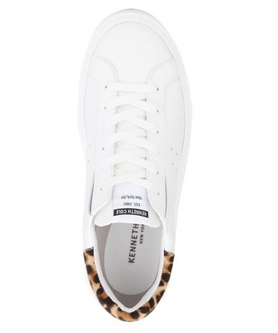 Women's Kam Platform Lace Up Sneakers White $34.27 Shoes