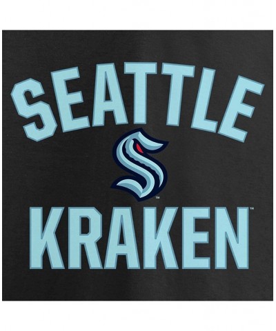 Men's Black Seattle Kraken Victory Arch T-shirt $14.57 T-Shirts