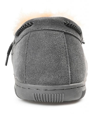 Men's Meander Moccasin Slippers Gray $46.06 Shoes