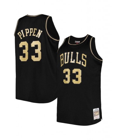 Men's Scottie Pippen Black Chicago Bulls Big and Tall Hardwood Classics 1997-98 Swingman Jersey $48.30 Jersey