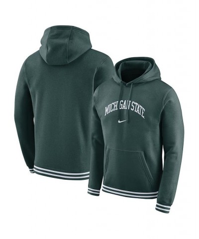 Men's Green Michigan State Spartans Sketch Retro Pullover Hoodie $32.80 Sweatshirt