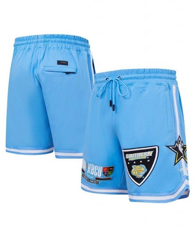 Men's and Women's Light Blue Southern University Jaguars 2023 NBA All-Star Game x HBCU Classic Chenille Shorts $53.99 Shorts