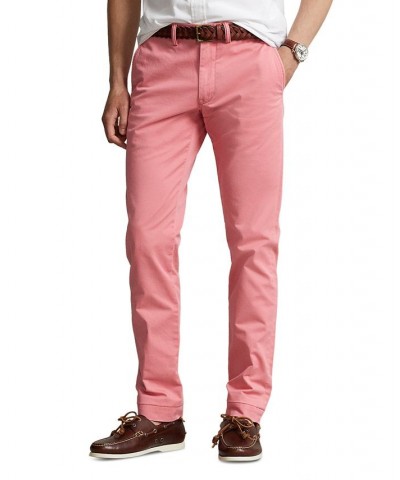 Men's Stretch Slim Fit Chino Pants Red $62.50 Pants