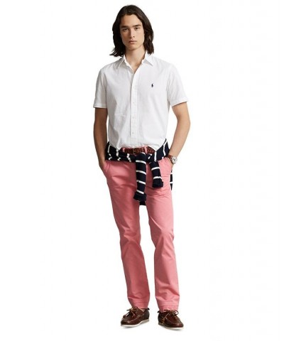 Men's Stretch Slim Fit Chino Pants Red $62.50 Pants