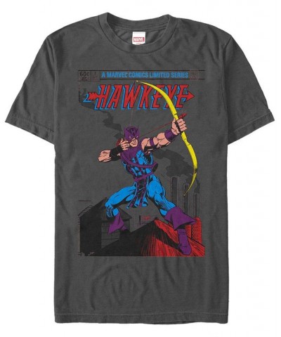 Marvel Men's Comic Collection Classic Comic Style Hawkeye Short Sleeve T-Shirt Gray $16.45 T-Shirts