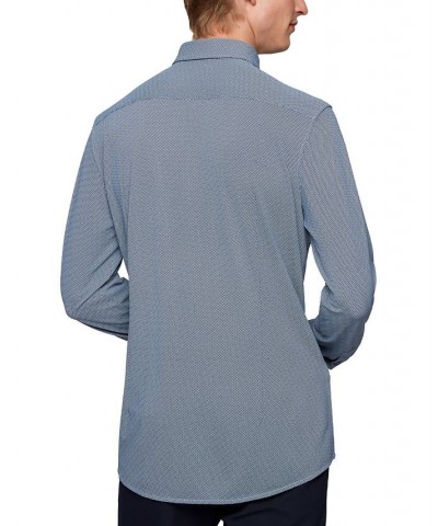 BOSS by Men's Slim-Fit Shirt Blue $93.60 Dress Shirts