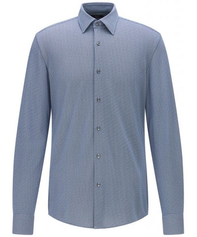 BOSS by Men's Slim-Fit Shirt Blue $93.60 Dress Shirts