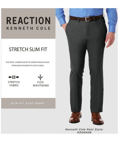 Men's Slim-Fit Stretch Dress Pants Medium Grey $25.43 Pants