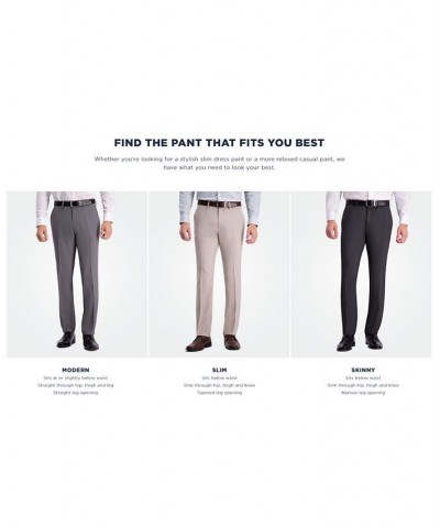 Men's Slim-Fit Stretch Dress Pants Medium Grey $25.43 Pants