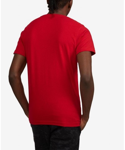 Men's Star Burst Graphic T-shirt Red $20.40 T-Shirts