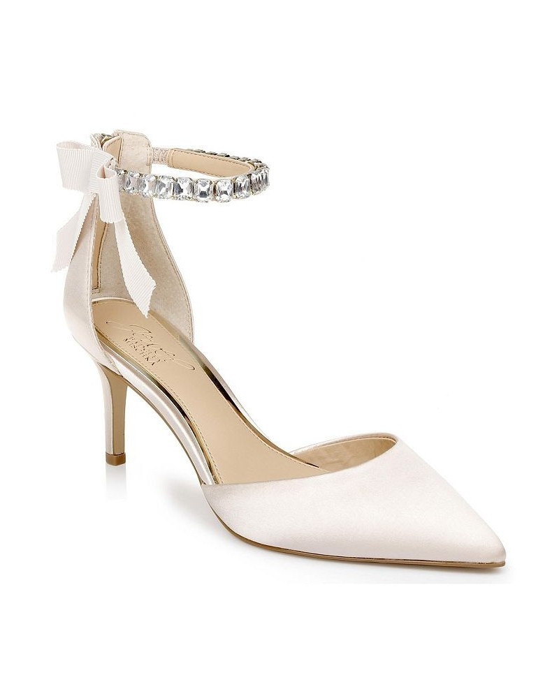 Women's Jaycee Evening Pump Ivory/Cream $59.34 Shoes