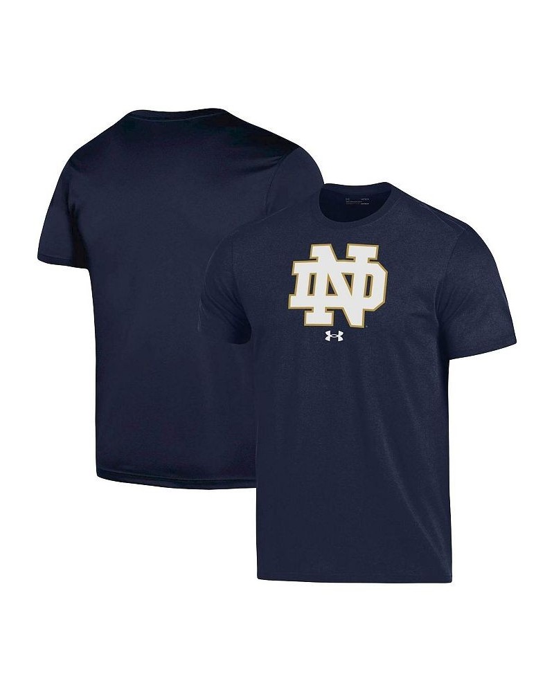 Men's Navy Notre Dame Fighting Irish School Logo Performance Cotton T-shirt $25.19 T-Shirts