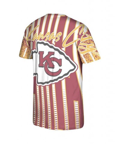 Men's Red Kansas City Chiefs Jumbotron T-shirt $31.85 T-Shirts