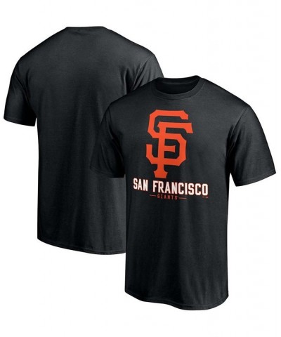 Men's Big and Tall Black San Francisco Giants Primary Wordmark T-shirt $21.92 T-Shirts