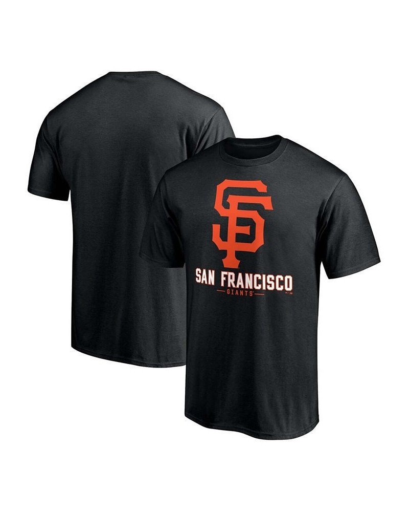 Men's Big and Tall Black San Francisco Giants Primary Wordmark T-shirt $21.92 T-Shirts