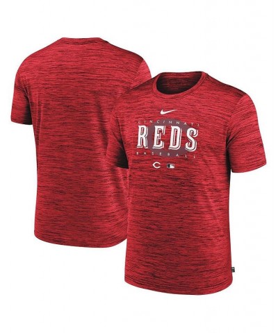 Men's Red Cincinnati Reds Authentic Collection Velocity Performance Practice T-shirt $22.00 T-Shirts