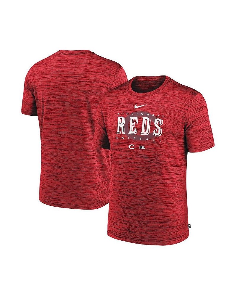 Men's Red Cincinnati Reds Authentic Collection Velocity Performance Practice T-shirt $22.00 T-Shirts