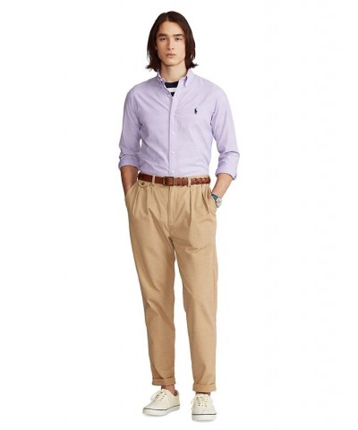 Men's Classic-Fit Stretch Oxford Shirt Purple $48.60 Shirts