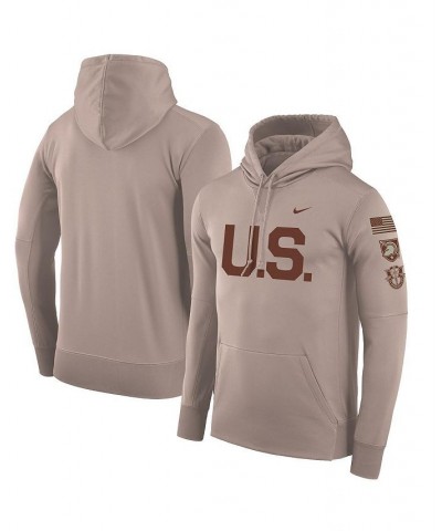 Men's Oatmeal Army Black Knights Rivalry U.S. Therma Pullover Hoodie $39.95 Sweatshirt