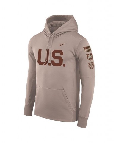 Men's Oatmeal Army Black Knights Rivalry U.S. Therma Pullover Hoodie $39.95 Sweatshirt