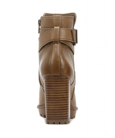 Lyra Lug Sole Booties Brown $40.39 Shoes