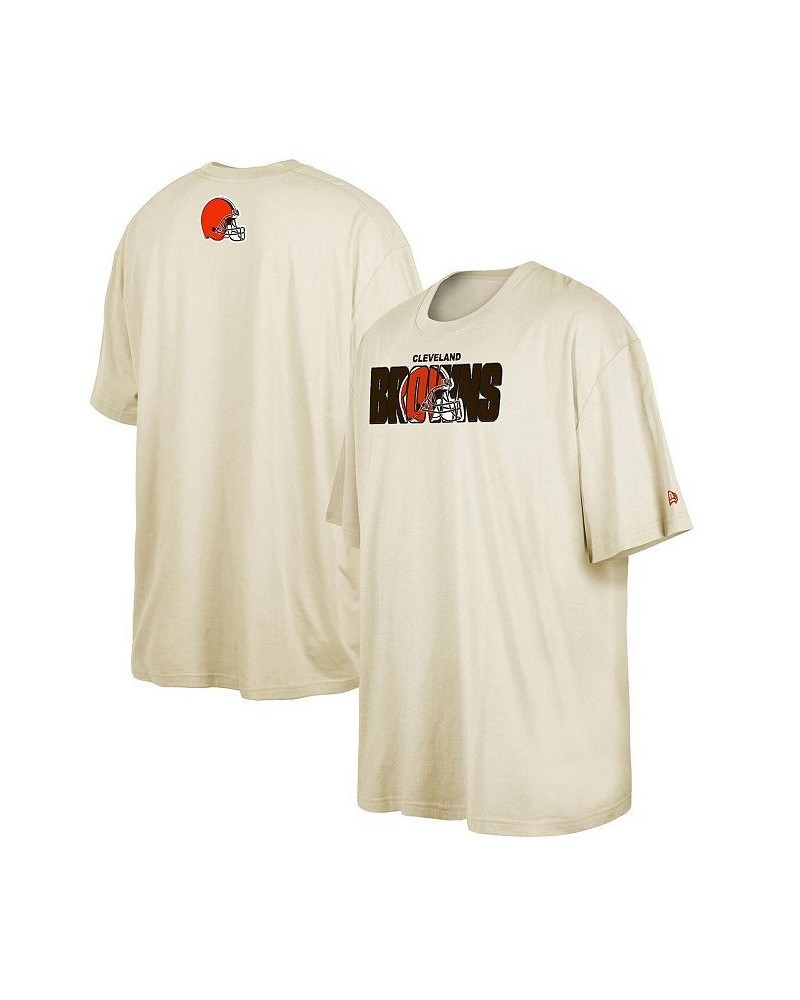 Men's Cream Cleveland Browns 2023 NFL Draft Big and Tall T-shirt $30.24 T-Shirts