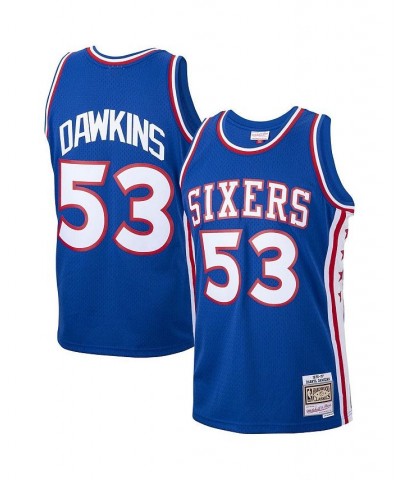 Men's Darryl Dawkins Royal Philadelphia 76ers 1976-77 Hardwood Classics Swingman Player Jersey $69.60 Jersey