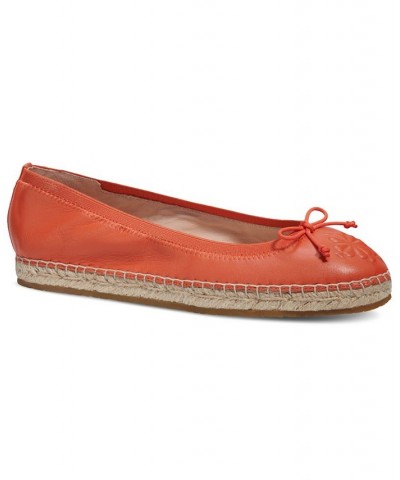 Women's Clubhouse Espadrille Flats Orange $56.68 Shoes