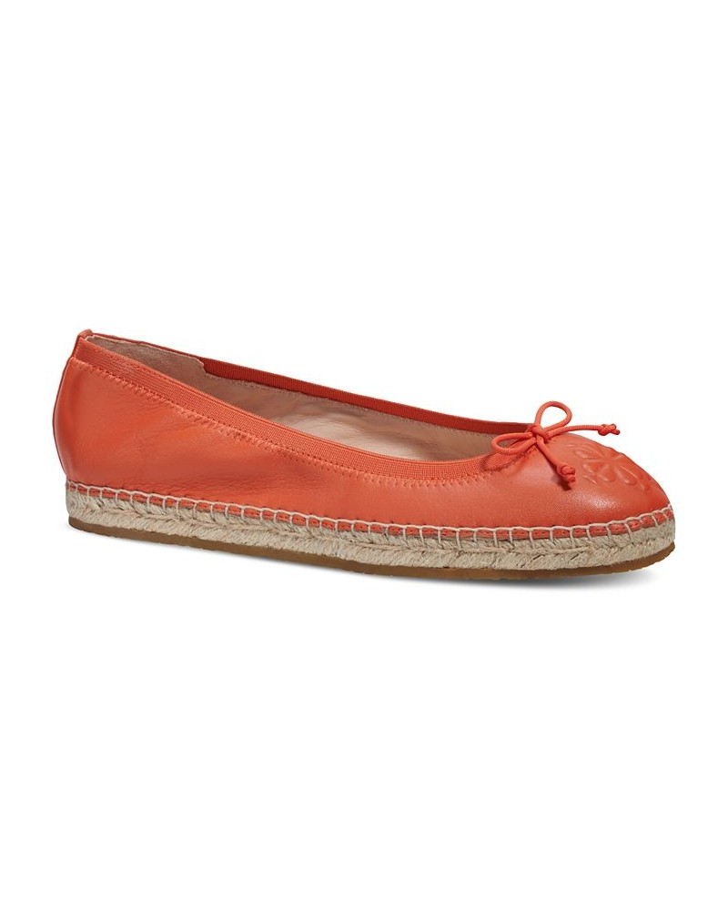 Women's Clubhouse Espadrille Flats Orange $56.68 Shoes