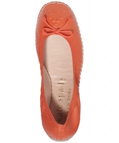 Women's Clubhouse Espadrille Flats Orange $56.68 Shoes