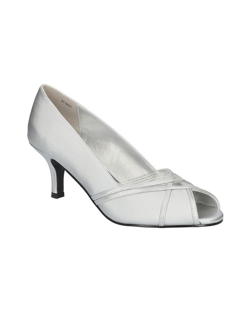 Women's Celeste Peep Toe Pumps Gray $39.00 Shoes