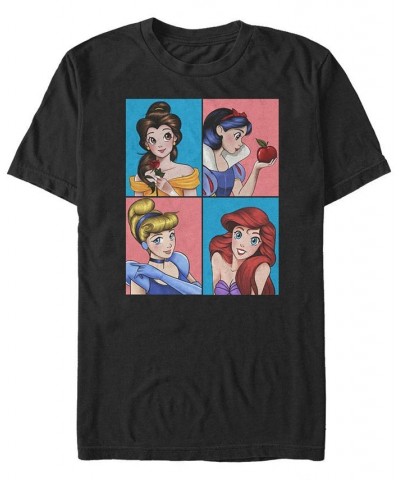 Men's Princesses Short Sleeve Crew T-shirt Black $17.50 T-Shirts