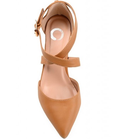 Women's Riva Crisscross Heels Tan $36.90 Shoes