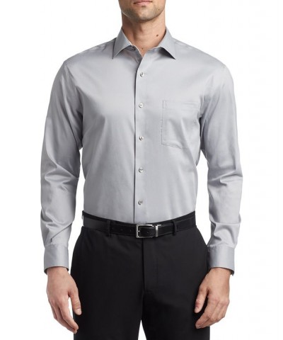 Men's Regular-Fit Ultraflex Dress Shirt Gray $17.00 Dress Shirts