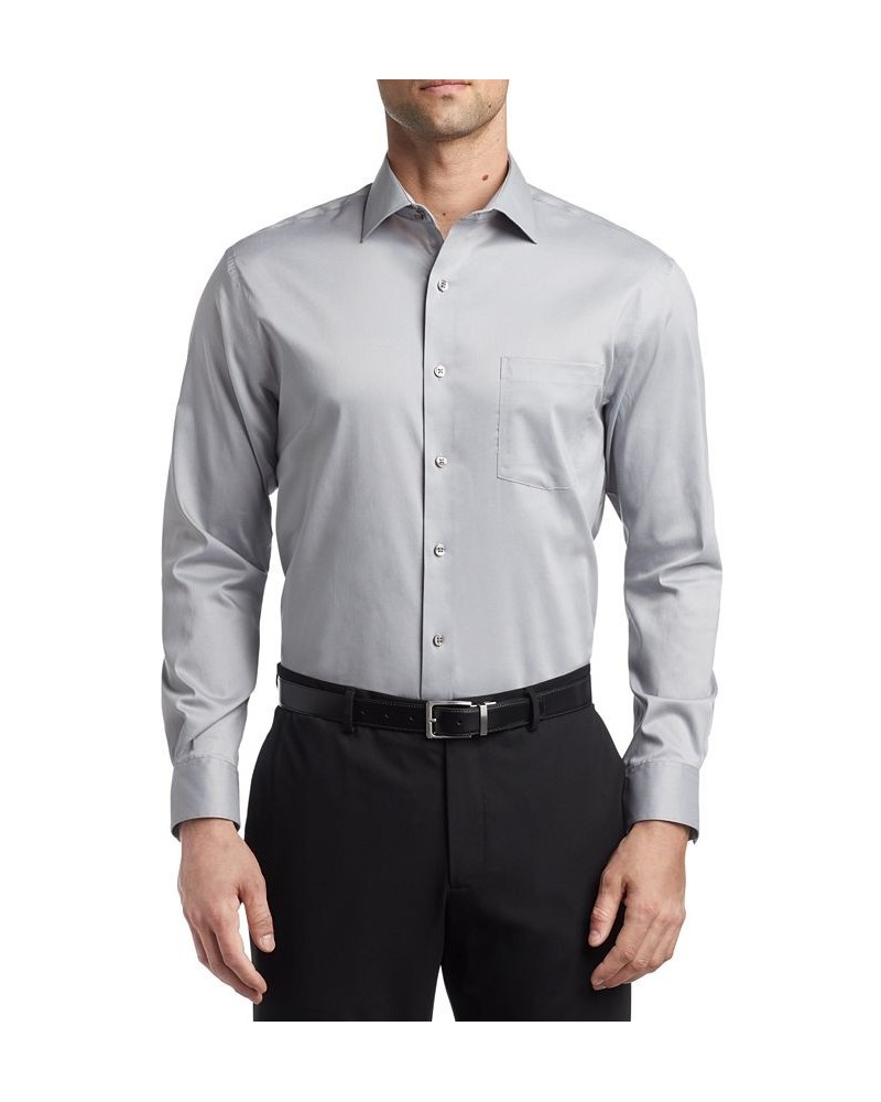 Men's Regular-Fit Ultraflex Dress Shirt Gray $17.00 Dress Shirts